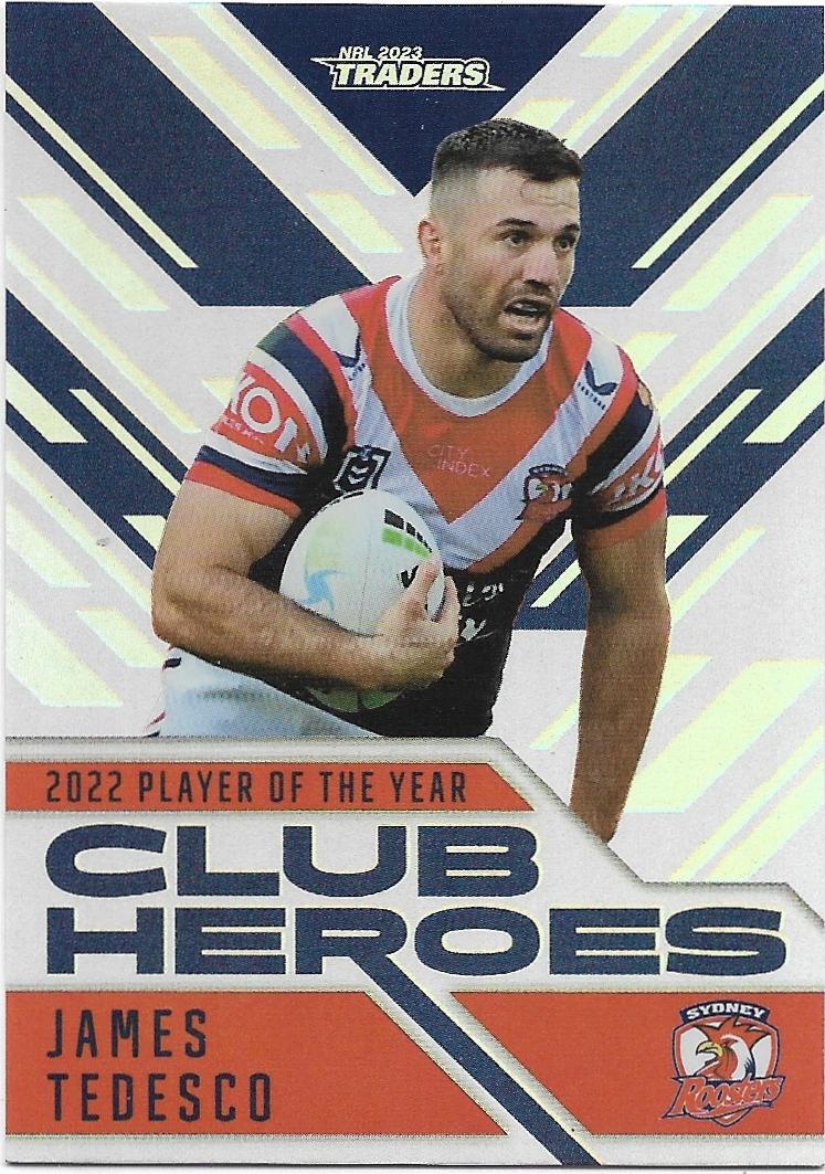 2023 Nrl Traders Titanium Club Heroes (CH27) James Tedesco Roosters