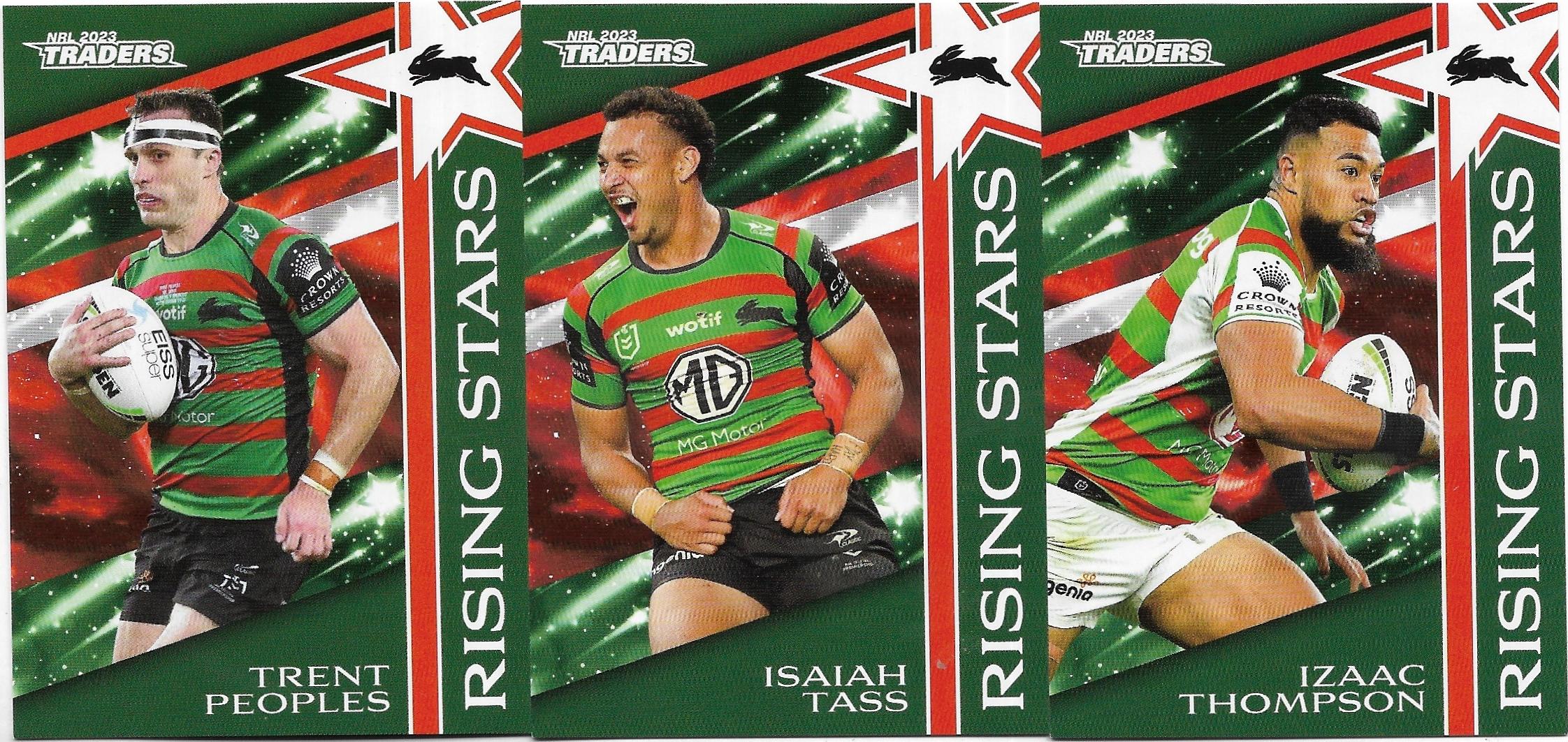 2023 Nrl Traders Titanium Rising Stars 3 Card Team Set – Rabbitohs