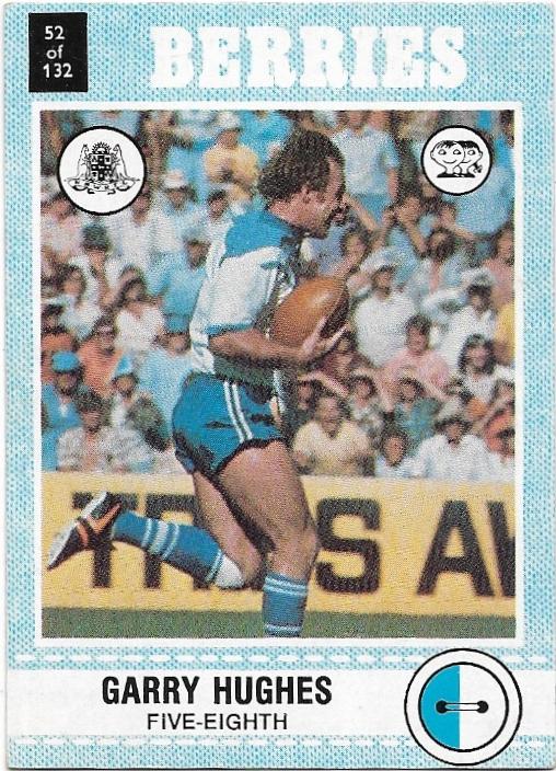 1977 Scanlens Rugby League (52) Garry Hughes Berries