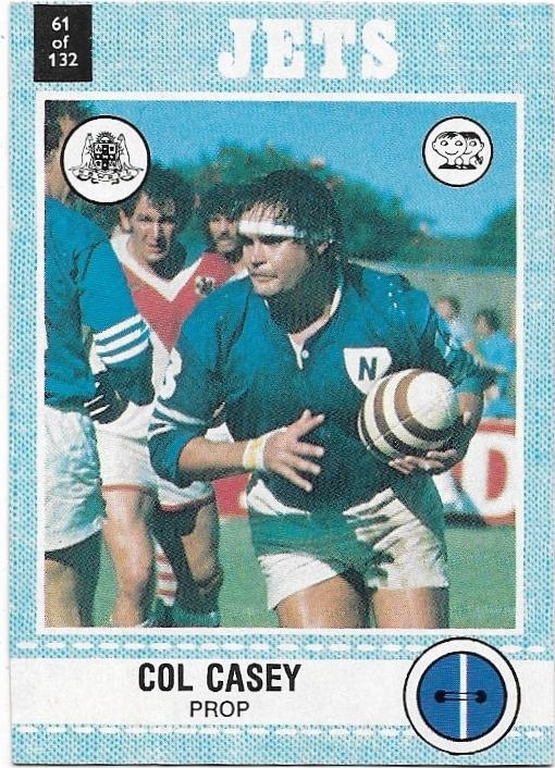 1977 Scanlens Rugby League (61) Col Casey Jets