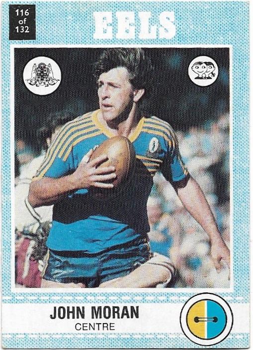 1977 Scanlens Rugby League (116) John Moran Eels