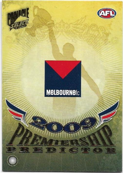 2009 Select Pinnacle Premiership Predictor (P9) Melbourne
