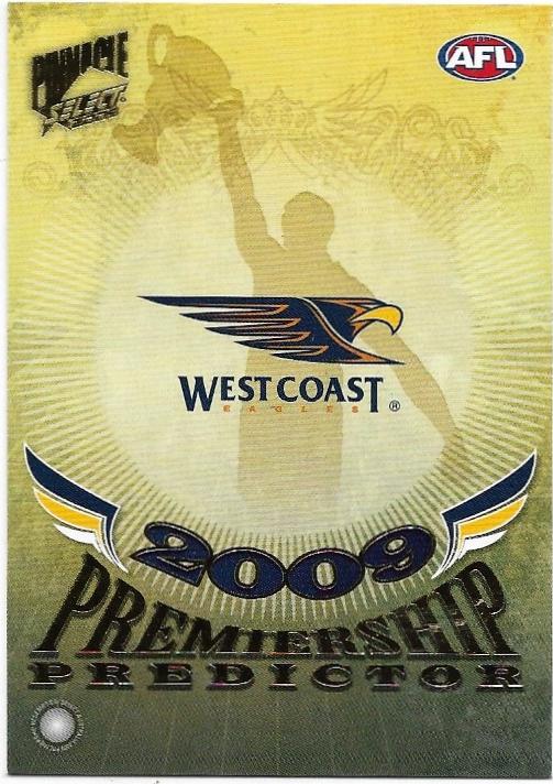 2009 Select Pinnacle Premiership Predictor (P15) West Coast