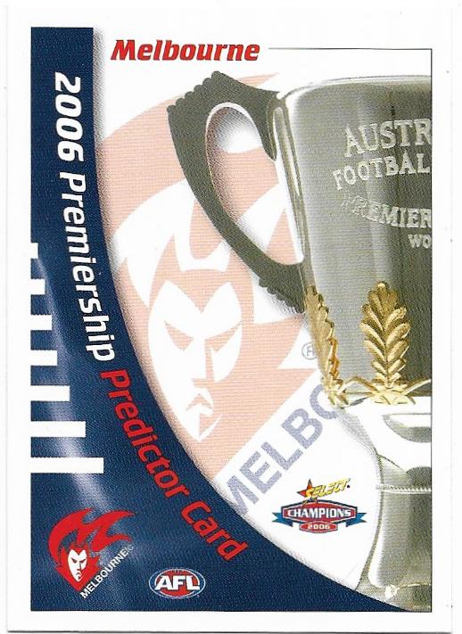 2006 Select Champions Premiership Predictor (PC10) Melbourne