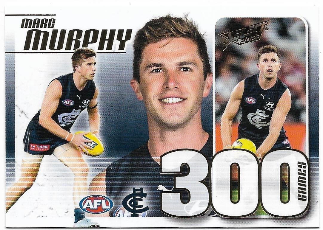 2023 Select Footy Stars 300 Game Case Card (CC89) Marc Murphy Carlton #116