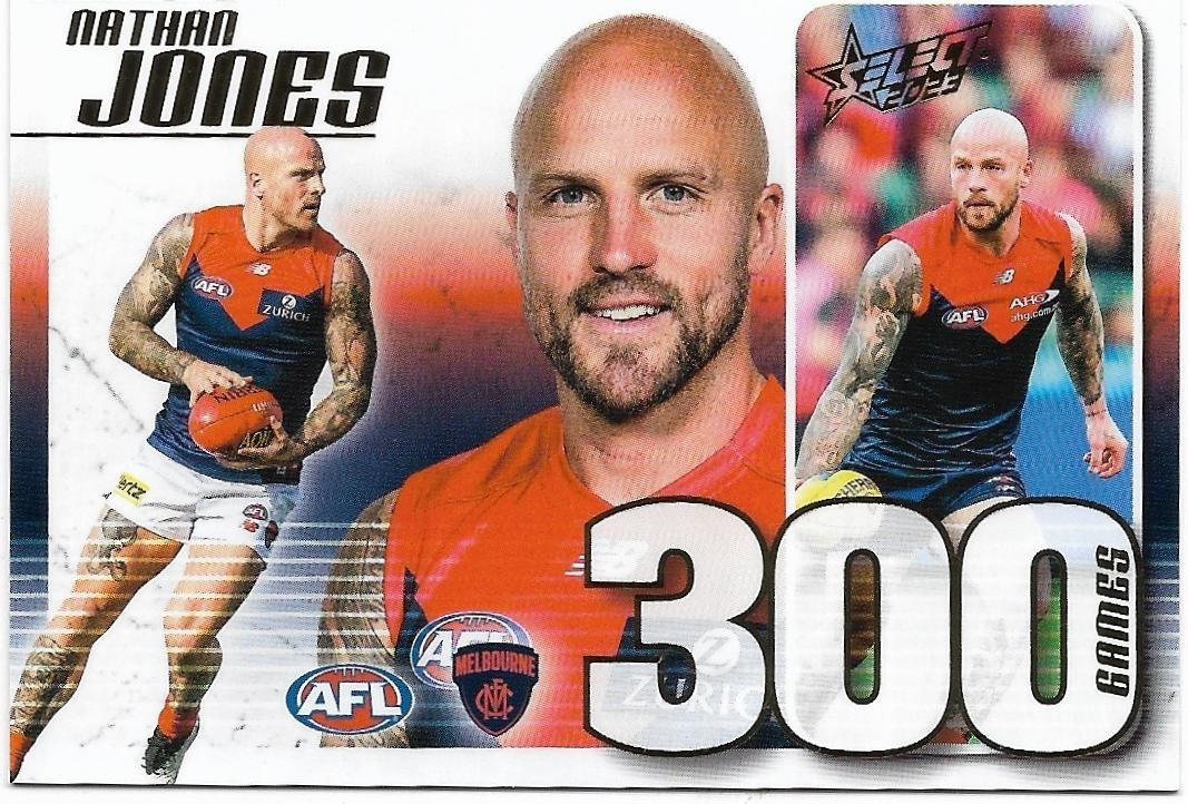 2023 Select Footy Stars 300 Game Case Card (CC92) Nathan Jones Melbourne #053
