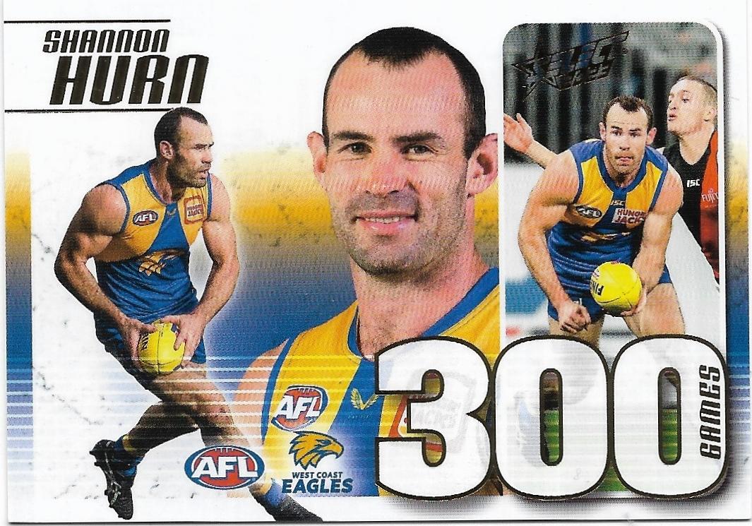 2023 Select Footy Stars 300 Game Case Card (CC96) Shannon Hurn West Coast #206