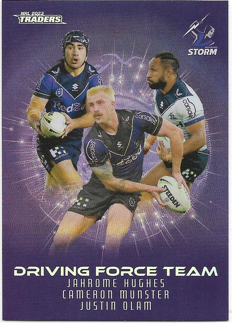 2023 Nrl Traders Titanium Driving Force Team Case Card (DFT07) Storm 08/45