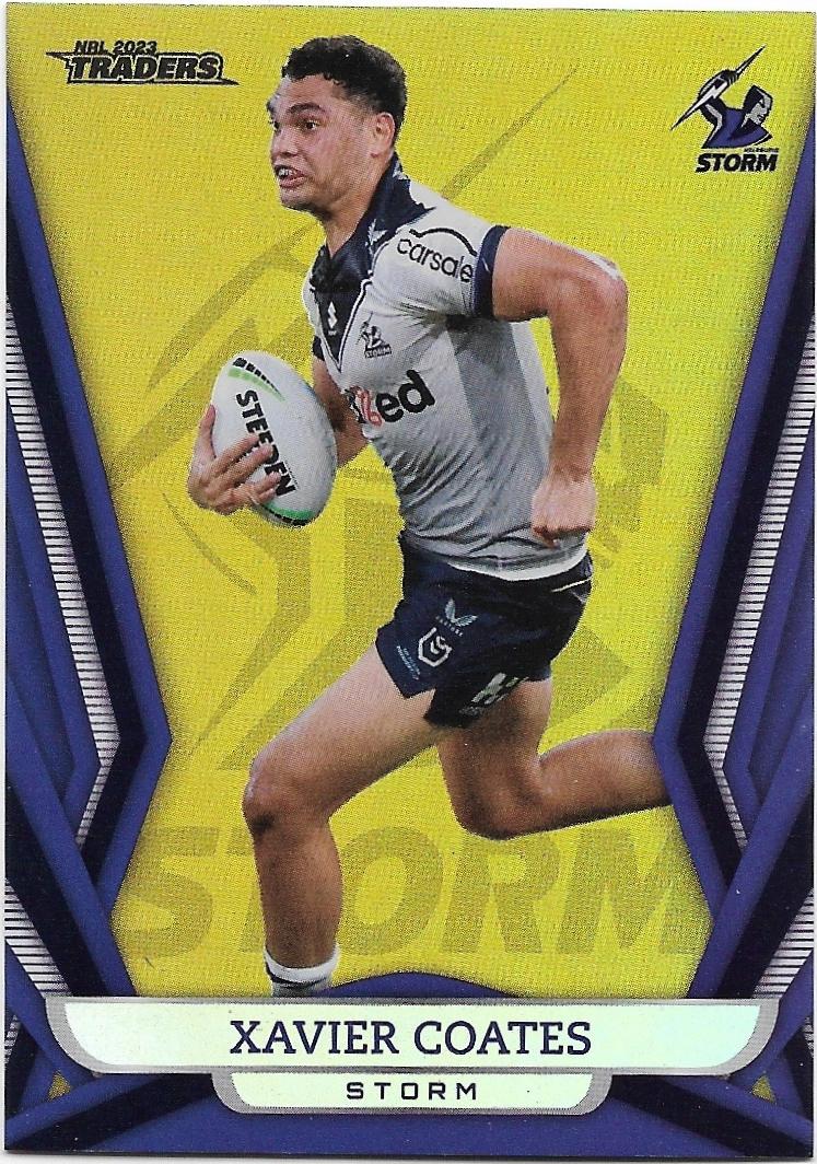2023 Nrl Traders Titanium Pearl Gold Special (GS063) Xavier Coates Storm 29/72