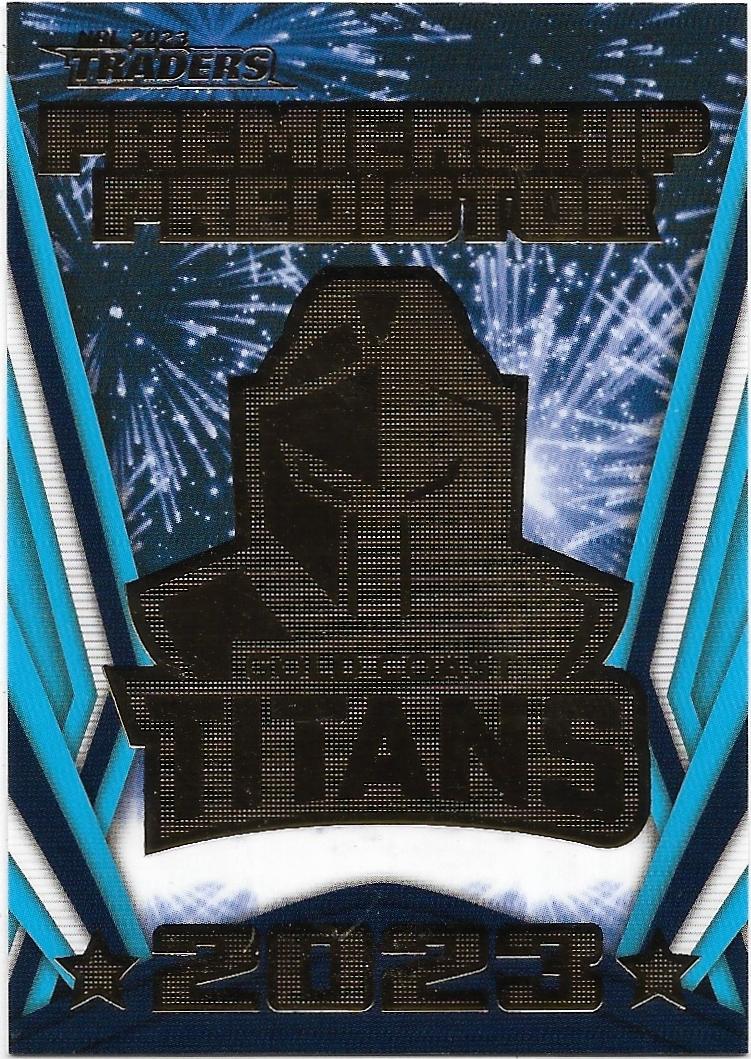 2023 Nrl Traders Titanium Premiership Predictor (PP06) Titans 144/260