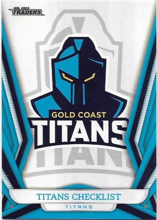 2023 Nrl Traders Titanium Pearl Parallel (PS041) Titans Checklist