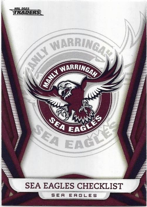 2023 Nrl Traders Titanium Pearl Parallel (PS051) Sea Eagles Checklist