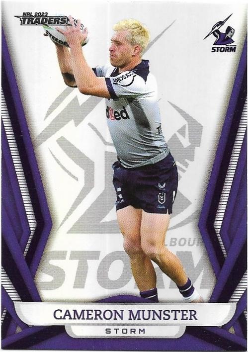 2023 Nrl Traders Titanium Pearl Parallel (PS068) Cameron Munster Storm