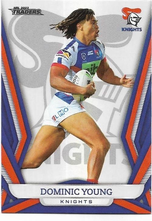 2023 Nrl Traders Titanium Pearl Parallel (PS080) Dominic Young Knights