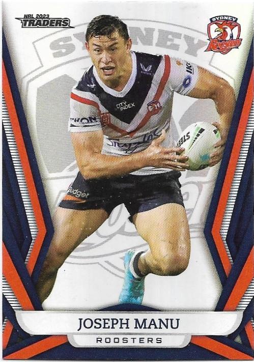 2023 Nrl Traders Titanium Pearl Parallel (PS133) Joseph Manu Roosters