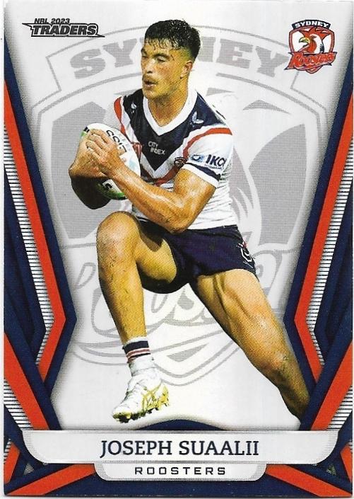 2023 Nrl Traders Titanium Pearl Parallel (PS135) Joseph Suaalii Roosters