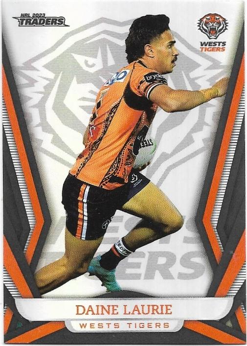 2023 Nrl Traders Titanium Pearl Parallel (PS155) Daine Laurie Wests Tigers