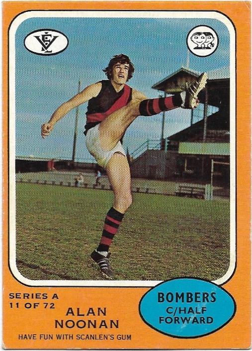 1973 A VFL Scanlens (11) Alan Noonan Essendon