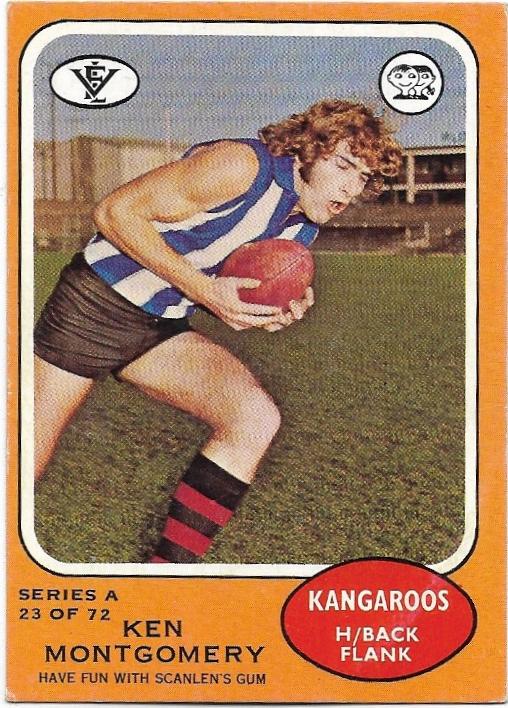 1973 A VFL Scanlens (23) Ken Montgomery North Melbourne