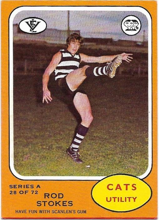 1973 A VFL Scanlens (28) Rod Stokes Geelong