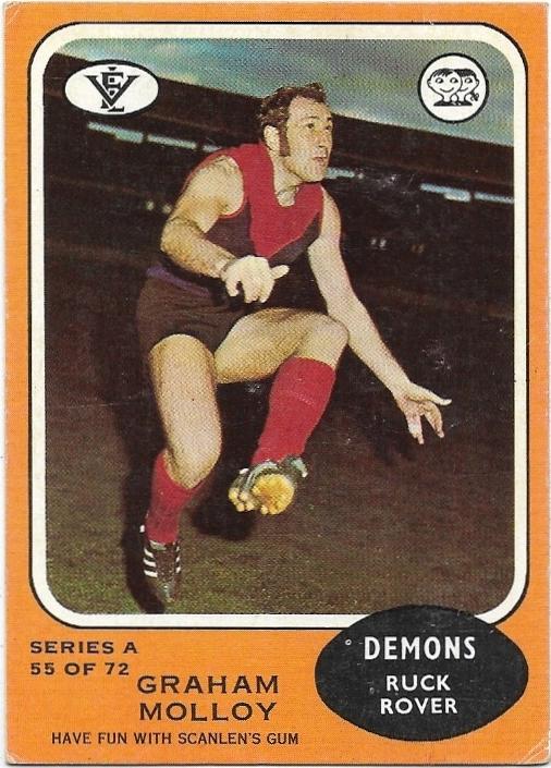 1973 A VFL Scanlens (55) Graham Molloy Melbourne