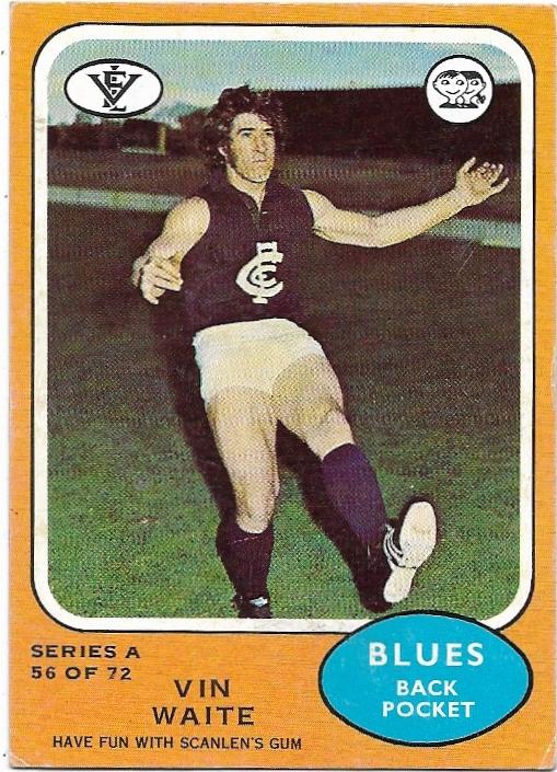 1973 A VFL Scanlens (56) Vin Waite Carlton