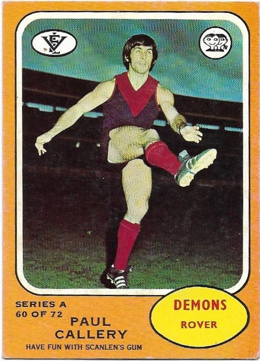 1973 A VFL Scanlens (60) Paul Callery Melbourne