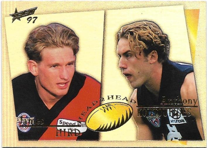 1997 Select Ultimate Head 2 Head (H2H10) James Hird & Anthony Koutoufides