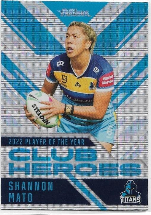 2023 Nrl Traders Club Heroes Priority (CH35) Shannon Mato Titans 03/17