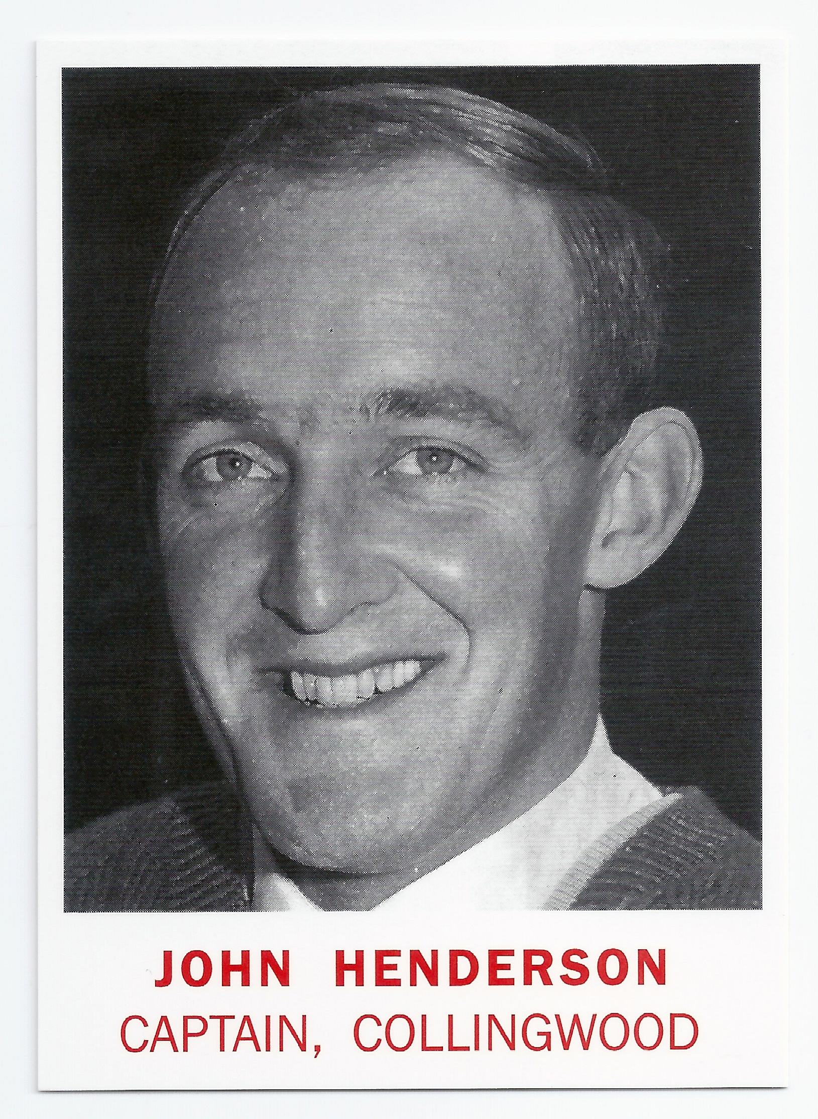 2007 – 1966 Scanlens Portrait Archives (C12) John Henderson Collingwood