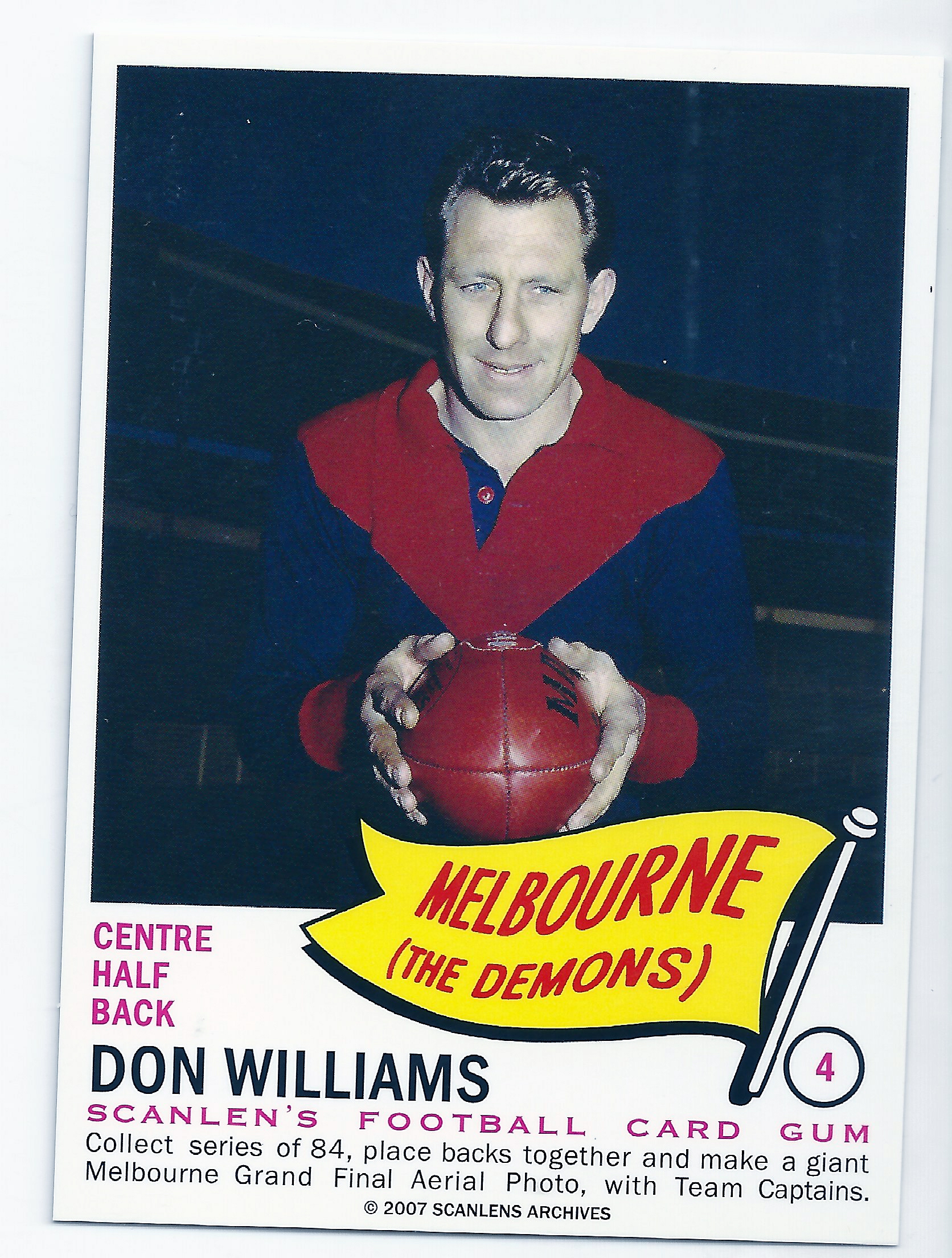 2007 – 1966 Scanlens Flag Archives (4) Don Williams Melbourne