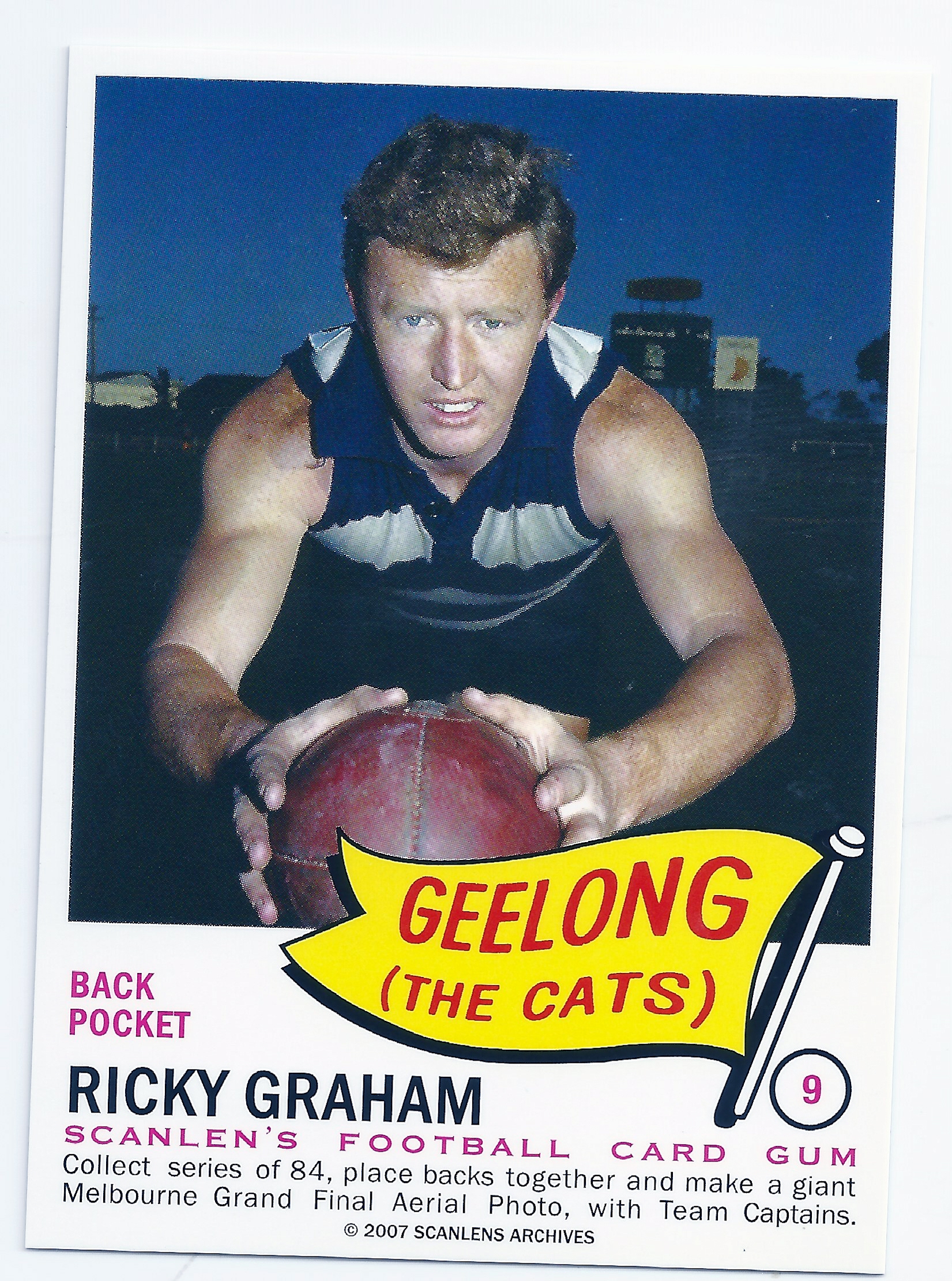 2007 – 1966 Scanlens Flag Archives (9) Ricky Graham Geelong