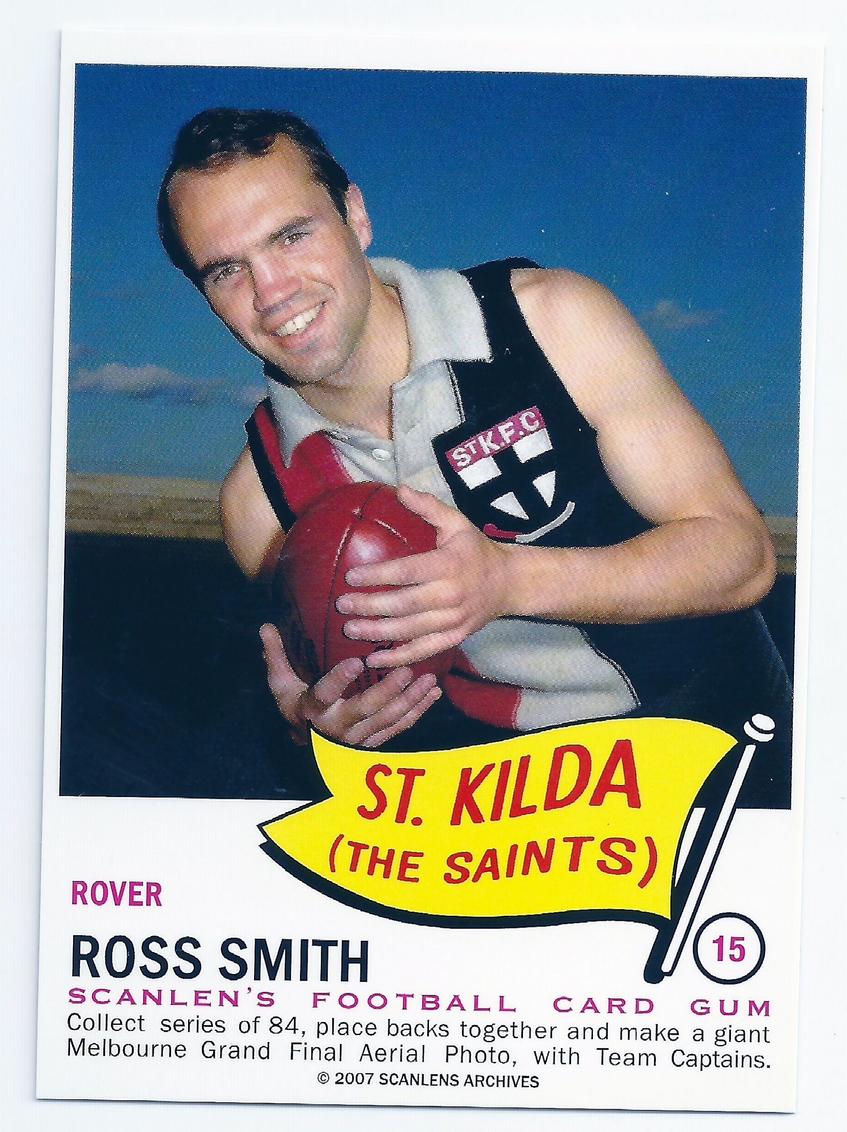 2007 – 1966 Scanlens Flag Archives (15) Ross Smith St. Kilda