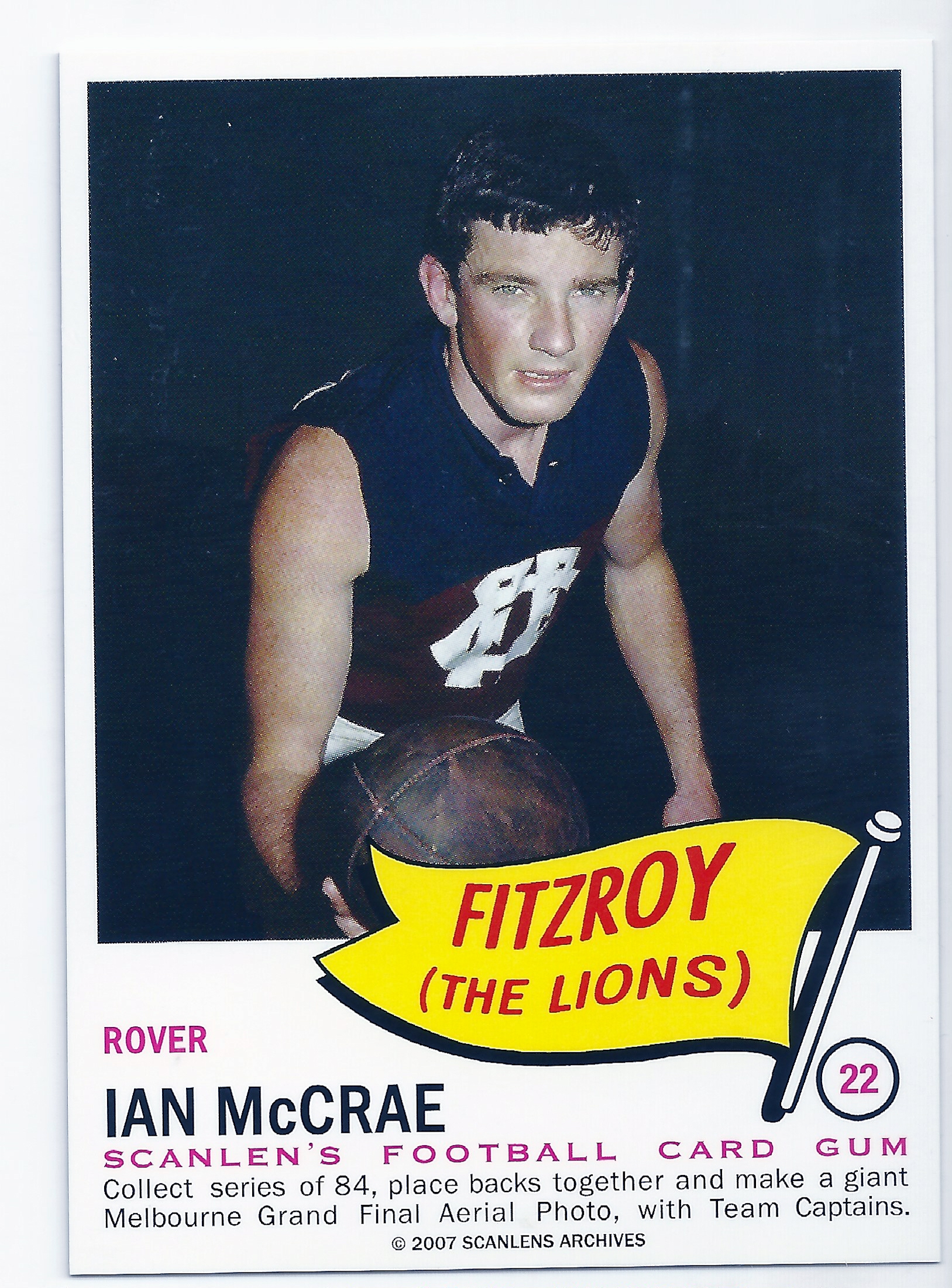 2007 – 1966 Scanlens Flag Archives (22) Ian McCrae Fitzroy