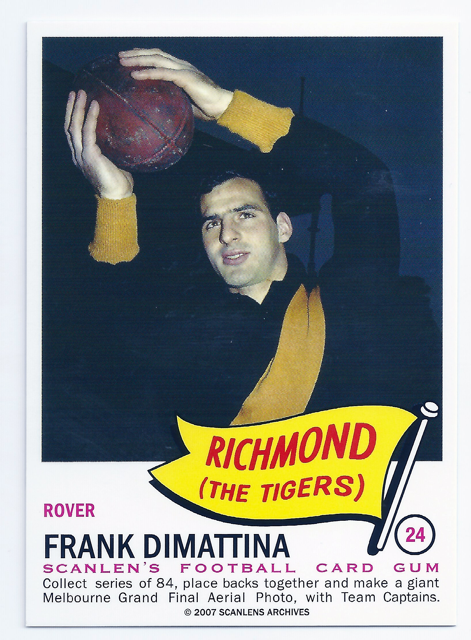 2007 – 1966 Scanlens Flag Archives (24) Frank Dimattina Richmond