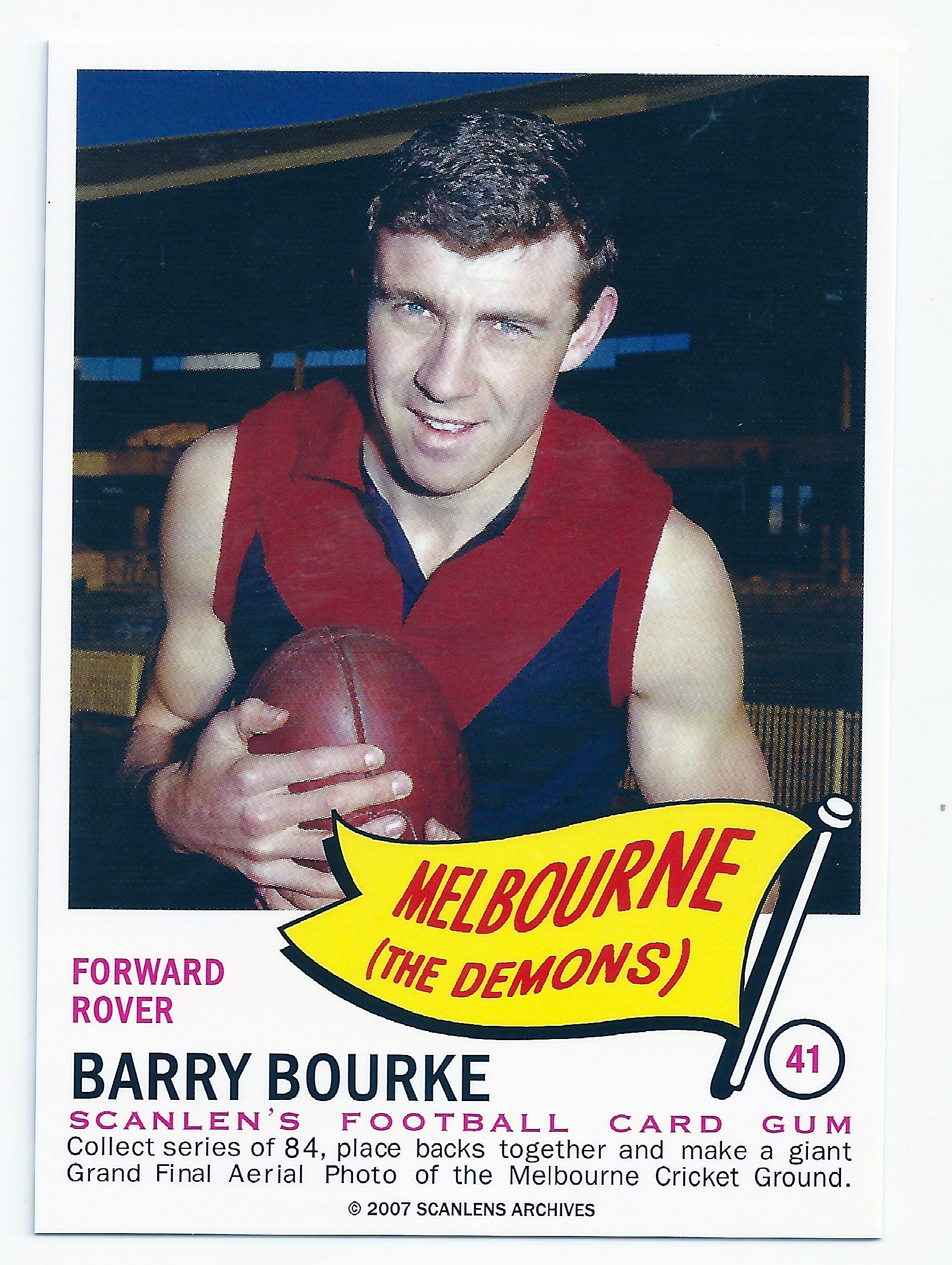 2007 – 1966 Scanlens Flag Archives (41) Barry Bourke Melbourne