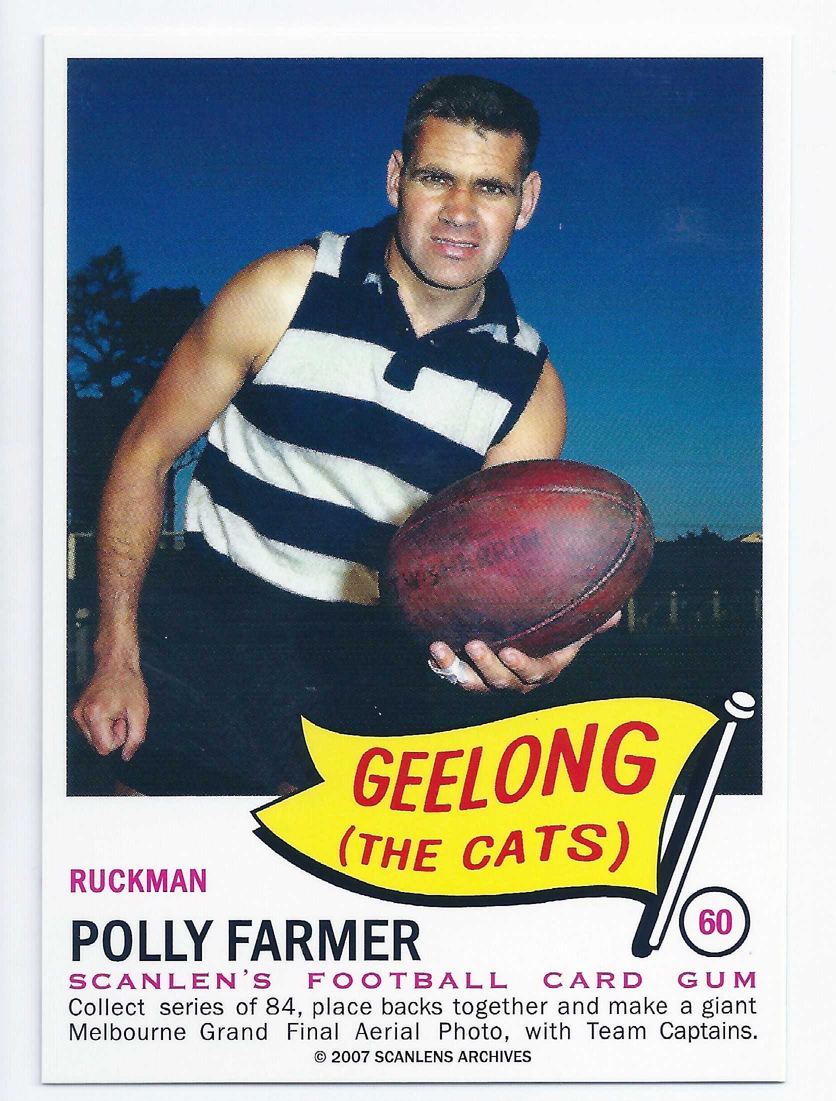 2007 – 1966 Scanlens Flag Archives (60) Polly Farmer Geelong