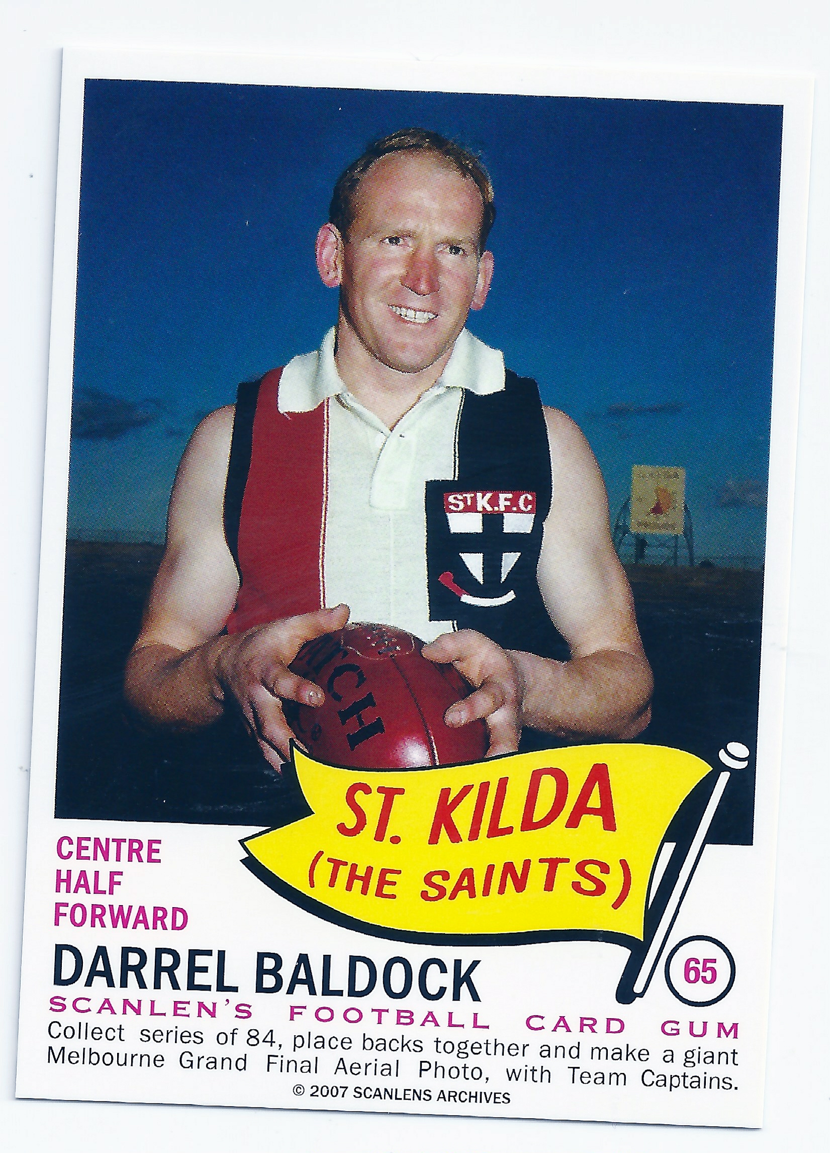 2007 – 1966 Scanlens Flag Archives (65) Darrel Baldock St. Kilda