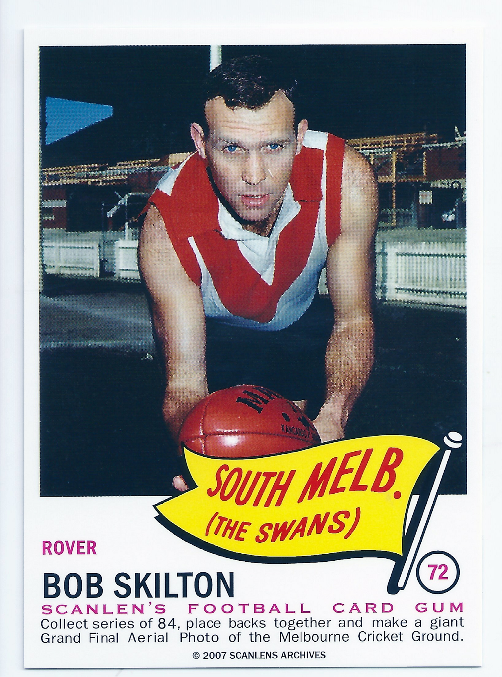 2007 – 1966 Scanlens Flag Archives (72) Bob Skilton South Melbourne