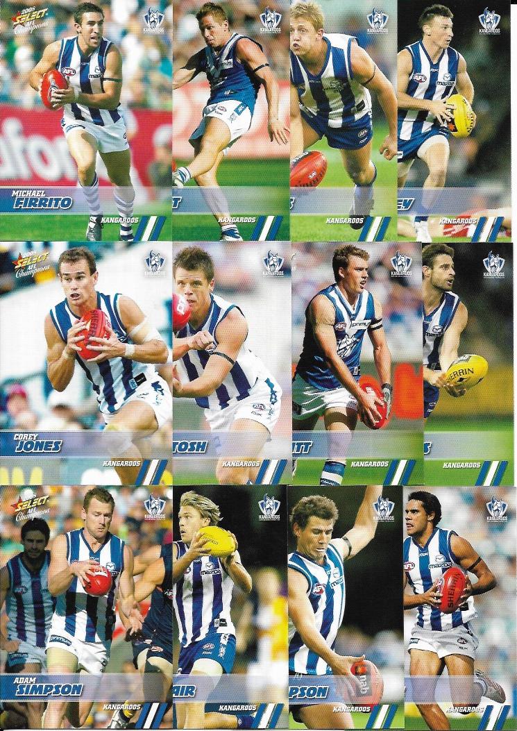 2008 Select Champions Team Set North Melbourne
