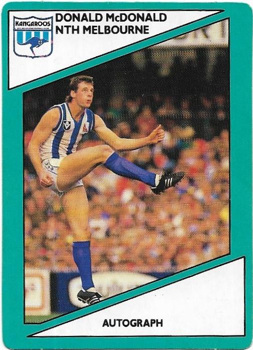 1988 Scanlens (38) Donald McDonald North Melbourne