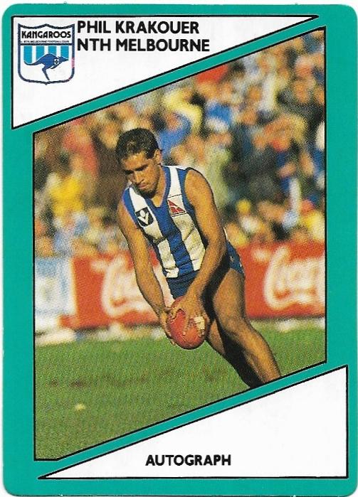 1988 Scanlens (39) Phil Krakouer North Melbourne