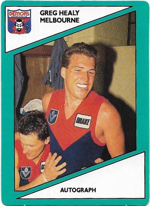 1988 Scanlens (50) Greg Healy Melbourne