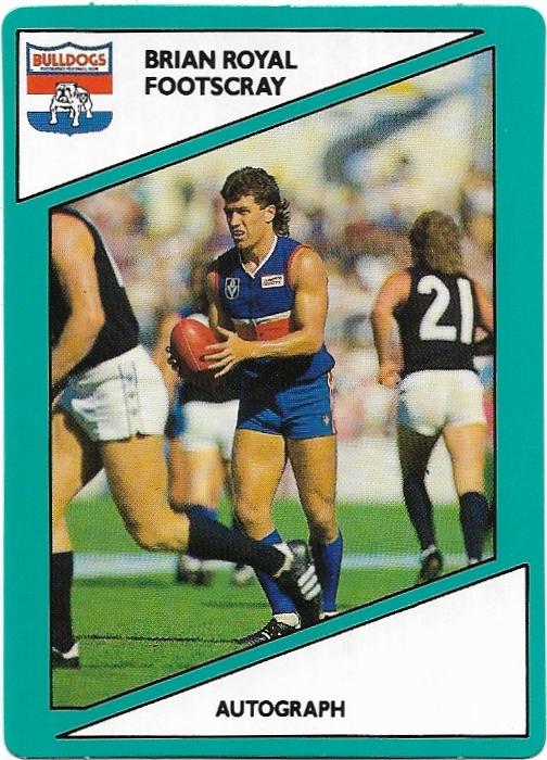 1988 Scanlens (65) Brian Royal Footscray