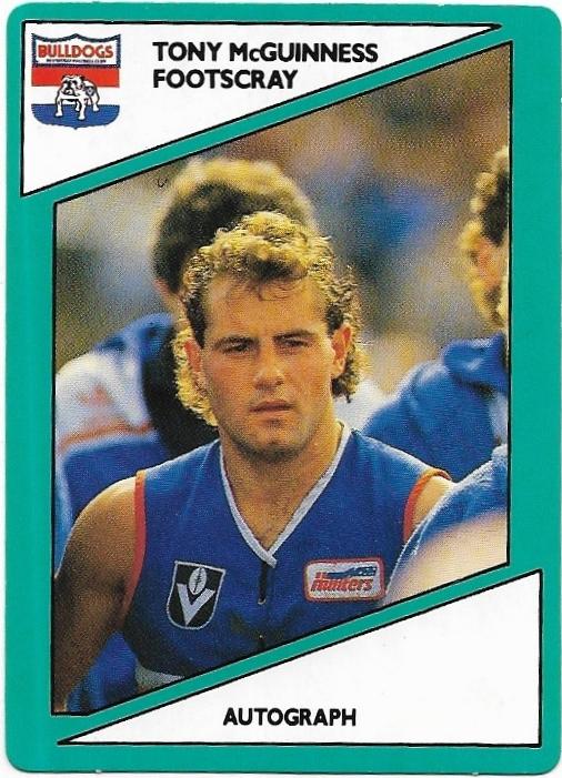 1988 Scanlens (67) Tony McGuinness Footscray