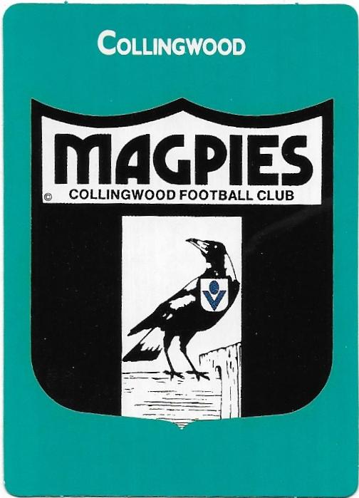 1988 Scanlens (111) Collingwood Logo