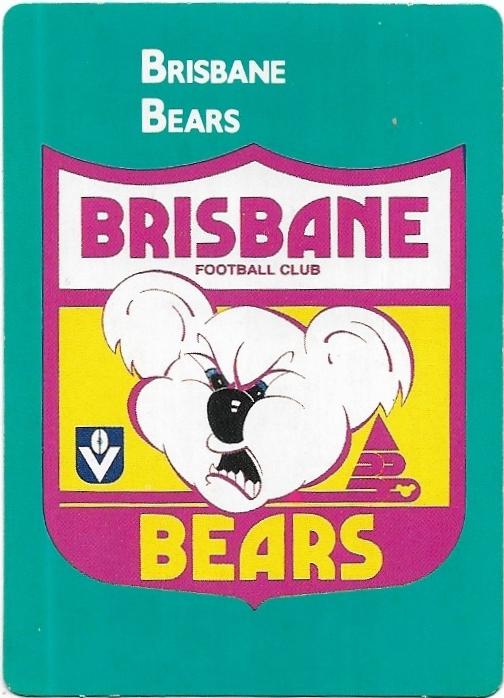 1988 Scanlens (121) Bears Logo