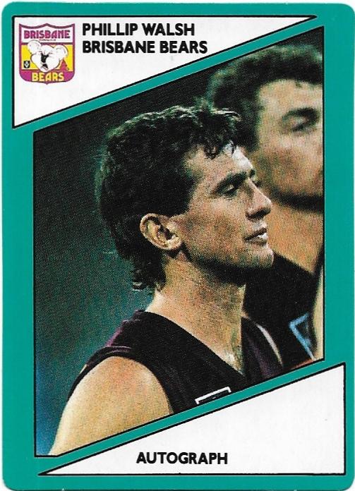 1988 Scanlens (124) Phillip Walsh Bears