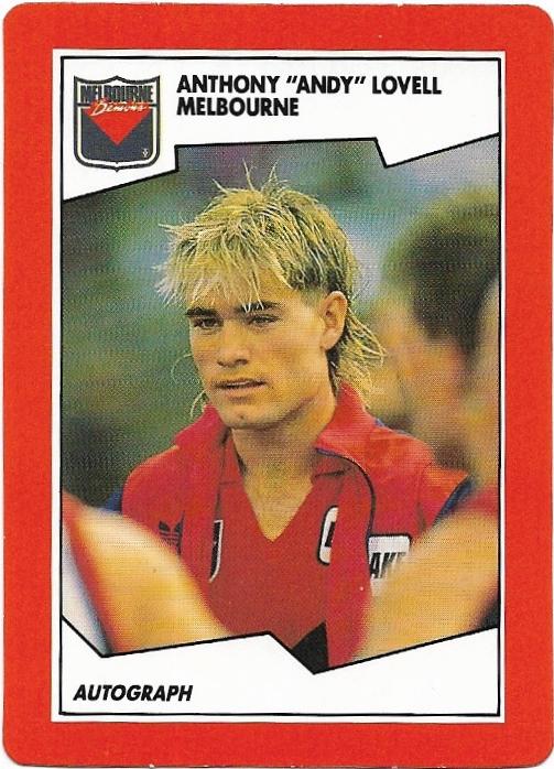 1989 Scanlens (20) Anthony Lovell Melbourne