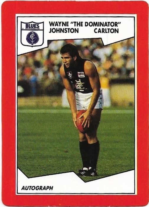 1989 Scanlens (31) Wayne Johnston Carlton
